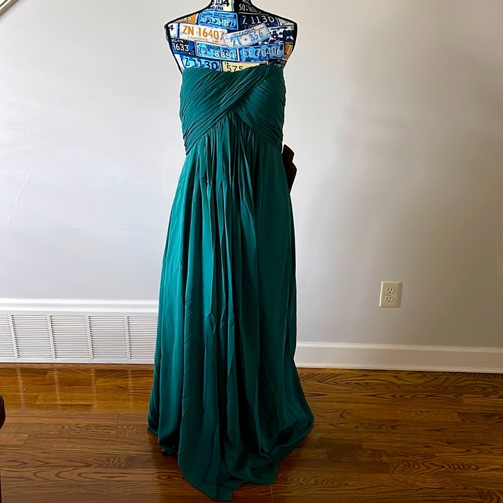 A-line Strapless Evening Dress